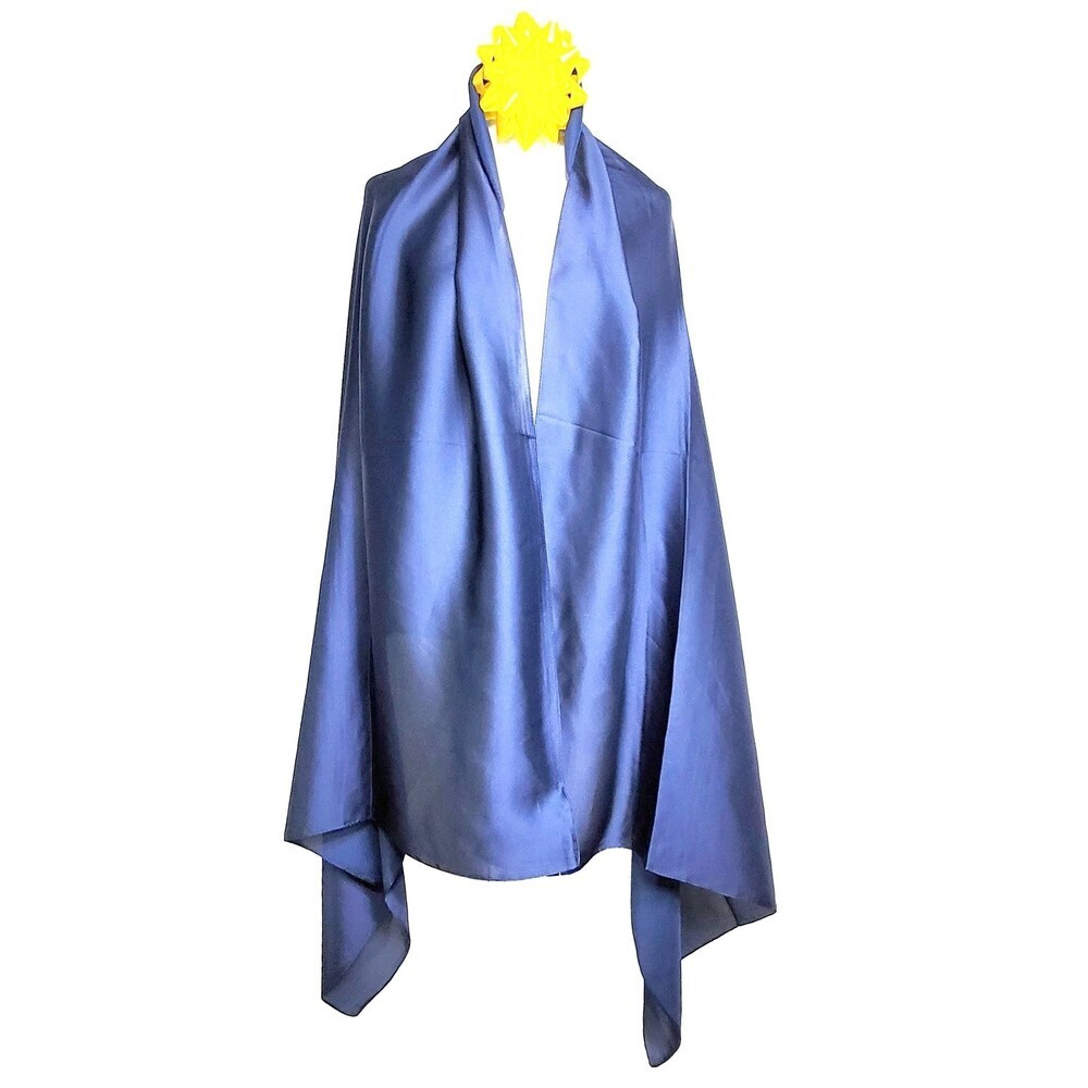 NWT 100% Mulberry Silk Satin Scarf 22 Momme 33"x73" Long Large Shawl Wrap S6503